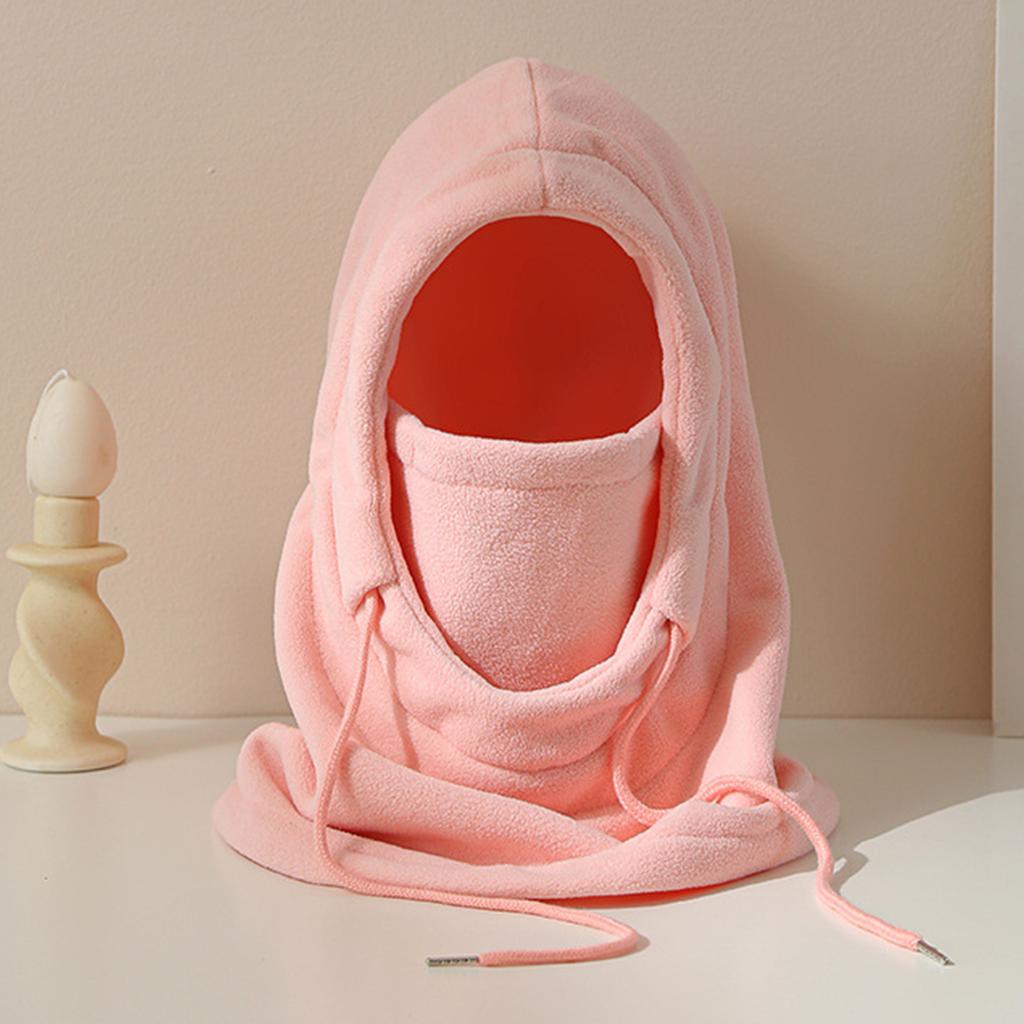 Ladies' Warm Face Mask, Cycling Ski Hat, Scarf Mask, Integrated Windproof And Cold Proof, With Thick Velvet Insulation Head Cover