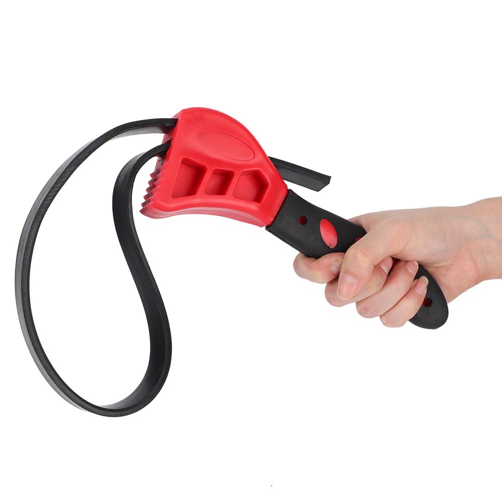 2pcs Non-Slip Belt Type Oil Filter Wrench Tighten Loosen Removal Spanner Car Repair Hand Tools