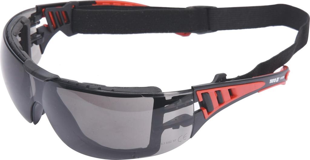 GAFAS DE SEGURIDAD GRISES CON CORDÓN YT-73701 YATO