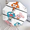 Gumball Cartoon Pattern, Automatic Folding Umbrella, Portable and Foldable Design, 8 Ribs, a Christmas or Birthday Gift.