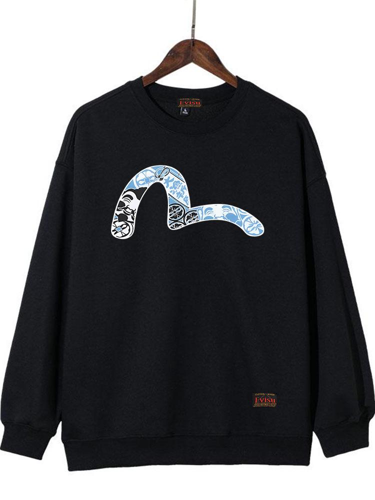 Hanorac Casual Unisex cu Gât Rotund și Imprimeu Fukujin - Tendință Toamnă 2025 YT0088