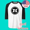 Funhaus Domek z atrakcjami Mężczyzna#039;s Raglan Biało-Czarny Rozmiar S do 2XL Unisex Koszulka