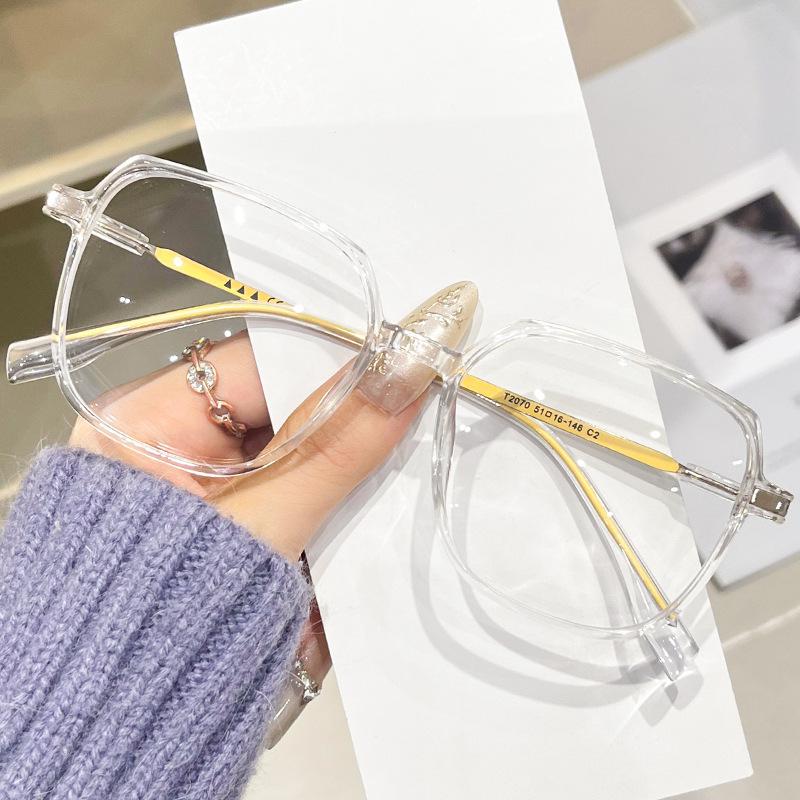 Korean Version Myopia Finished Glasses Fashion Unisex Oversize Near Sight Glasses Blue Light Blocking Eye Protection Eyeglasses