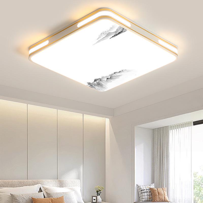 LED Square Ceiling Light - Super Bright for Bedrooms and Living Rooms, Modern 2025 Style, Ideal for Master Bedrooms and Restaurants.