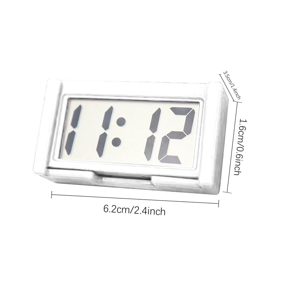 Mini Digitaluhr Großer Bildschirm Auto Armaturenbrett Elektronische Uhr Selbstklebende Mini-Uhr Autouhr Für LKW Armaturenbrett