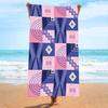 Ultra Soft Microfiber Beach Towel With Quick Dry Antibacterial Ion Print Design Pool Travel Outdoor Use