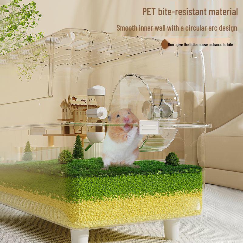 Luxury Extra-Large Golden Hamster Cage: Spacious, Easy-Clean, Anti-Bite Design