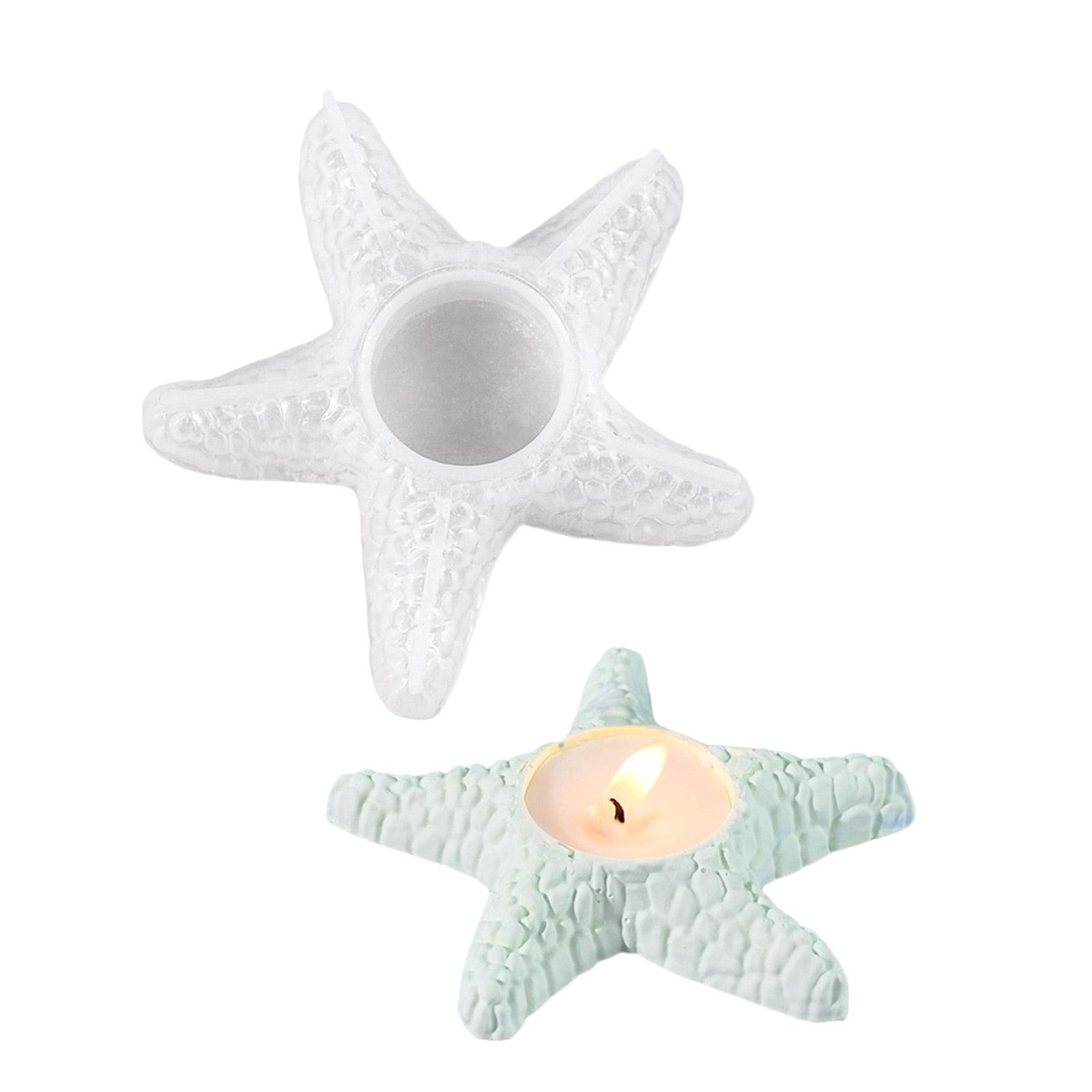 

Силиконовые формы из смолы Sea Star для подставки под свечи, подсвечника, украшения дома, силиконовые формы из эпоксидной смолы