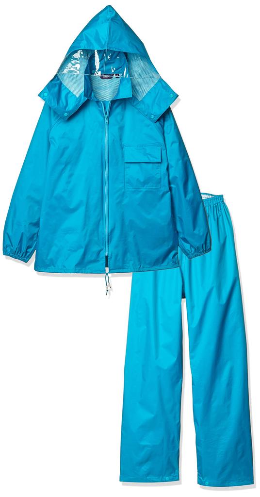 Kajimeiku Select Rain Suit, Turquoise, Japan, LL (equivalent to Japanese size 2L)