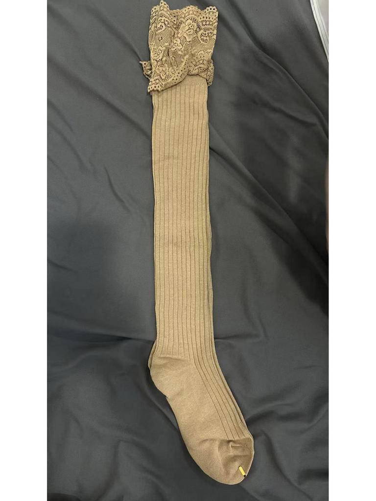 Dámské krajkové podkolenky: Černobílý japonský JK Lolita styl pro jaro a podzim