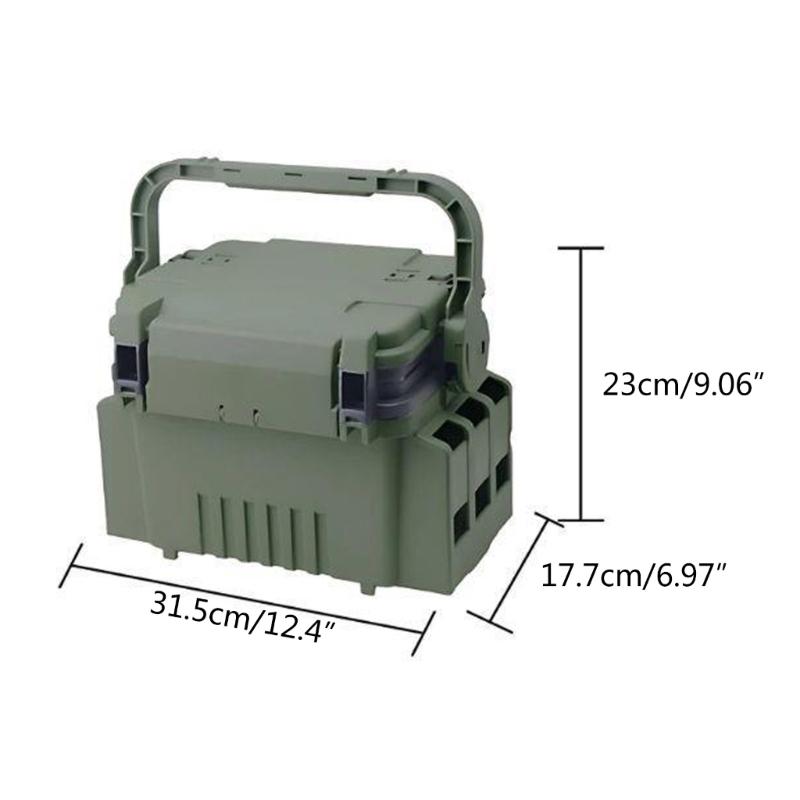 Adjustable Dividers Fishing Tackle Boxes Baits Lure Hook Accessories Box Storage