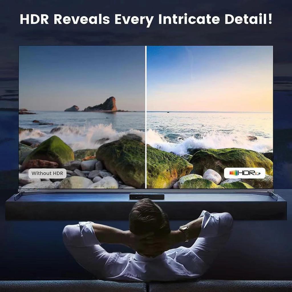 Q8-4 Ultracienki HDMI 2.1 8K 60Hz Gamingowy Przełącznik 4x1 Home Theater Adapter z Pilotem