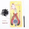 Hair Extension & Wig Tool Kit with Pliers, Crochet, and Silicone Rings