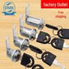 Damike Multi-Purpose Lock: Tongue Turn Cylinder for Mailbox, Cabinet, Drawer, Office, and Electrical Box Security