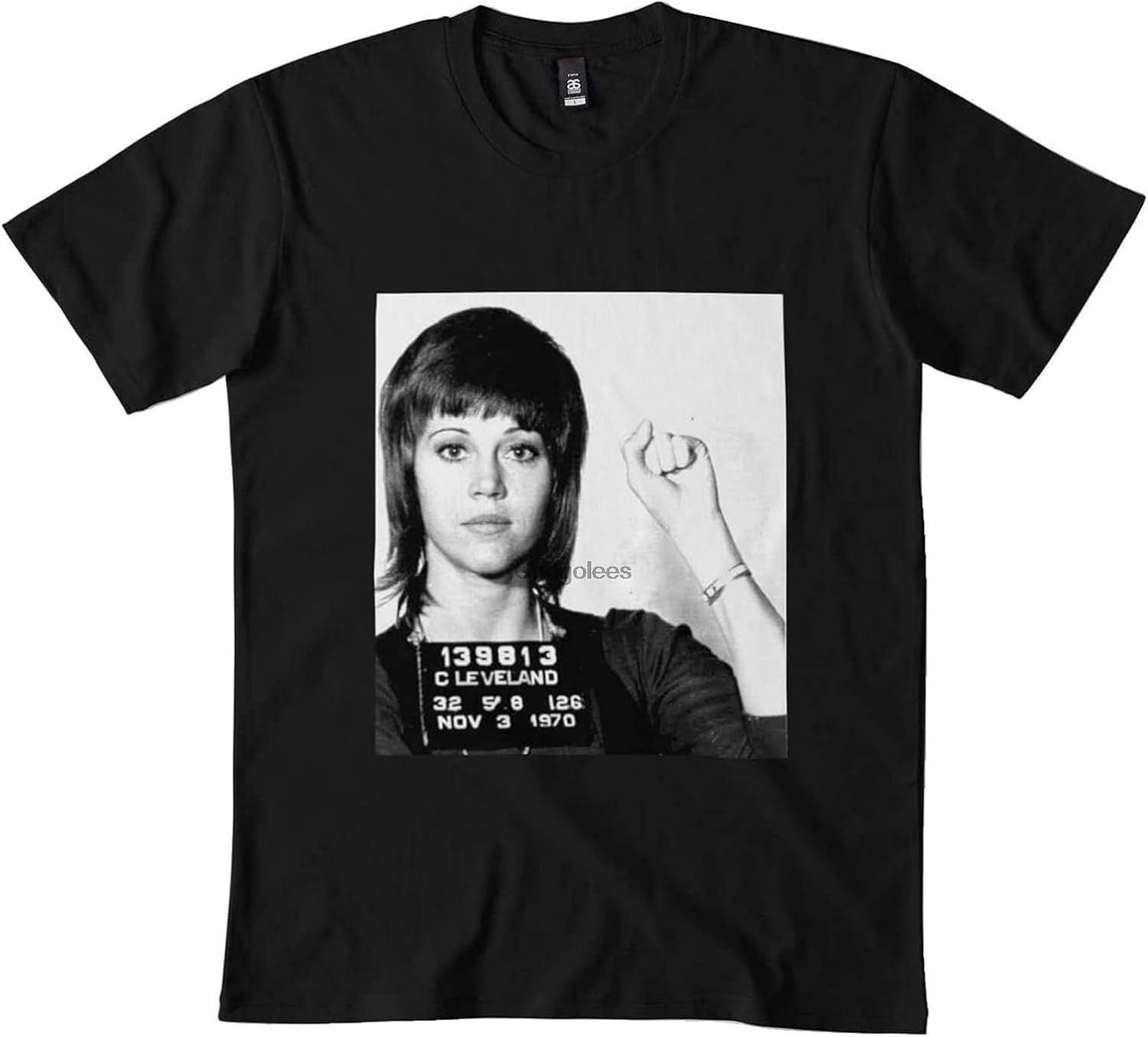 Jane Fonda Mugshot DMN Casual T Shirts for Men T Shirt M