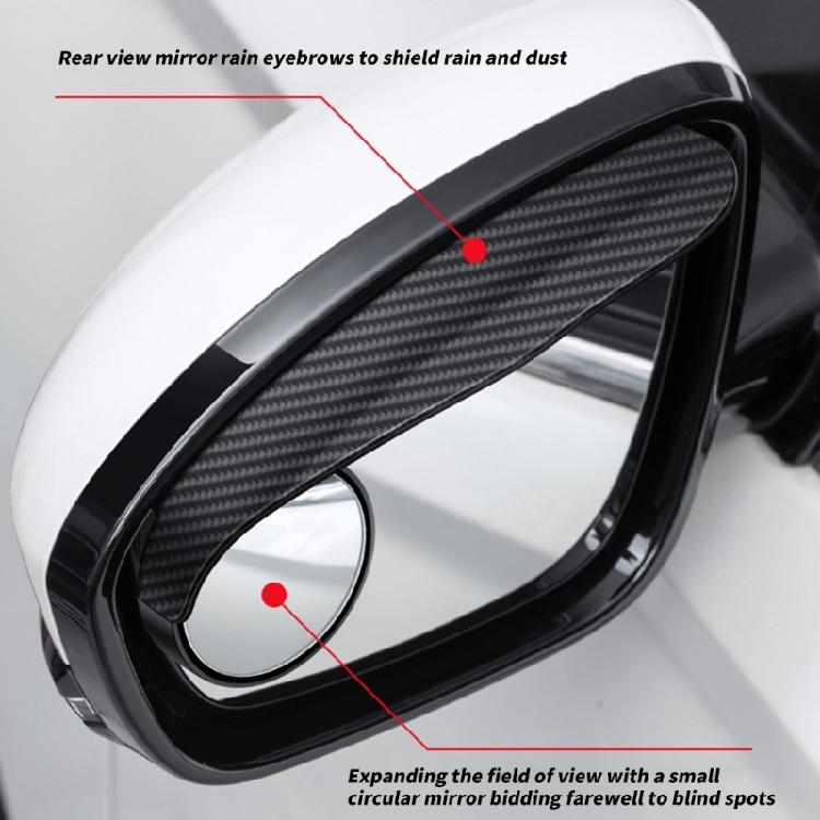 Blind Spots Glass Frameless Auxiliary Rearview Glass Auto Motorcycle Universally Wide Angle Rainproof Glass
