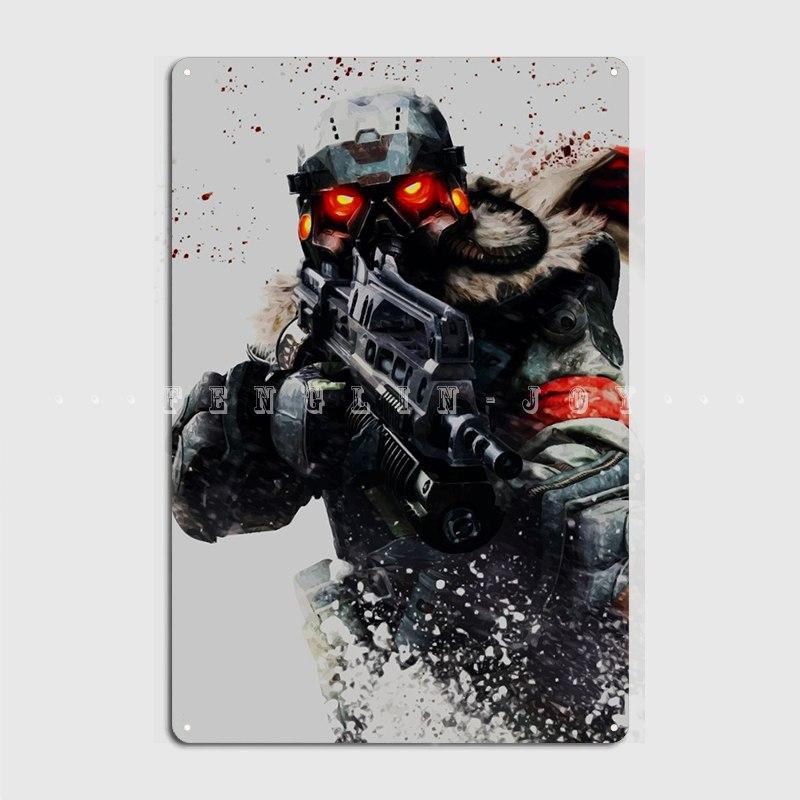 

Killzone Metal Sign Wall Cave Club Bar Designing Wall Decor Tin Sign Poster 20x30cm（7.8x11.8inch）