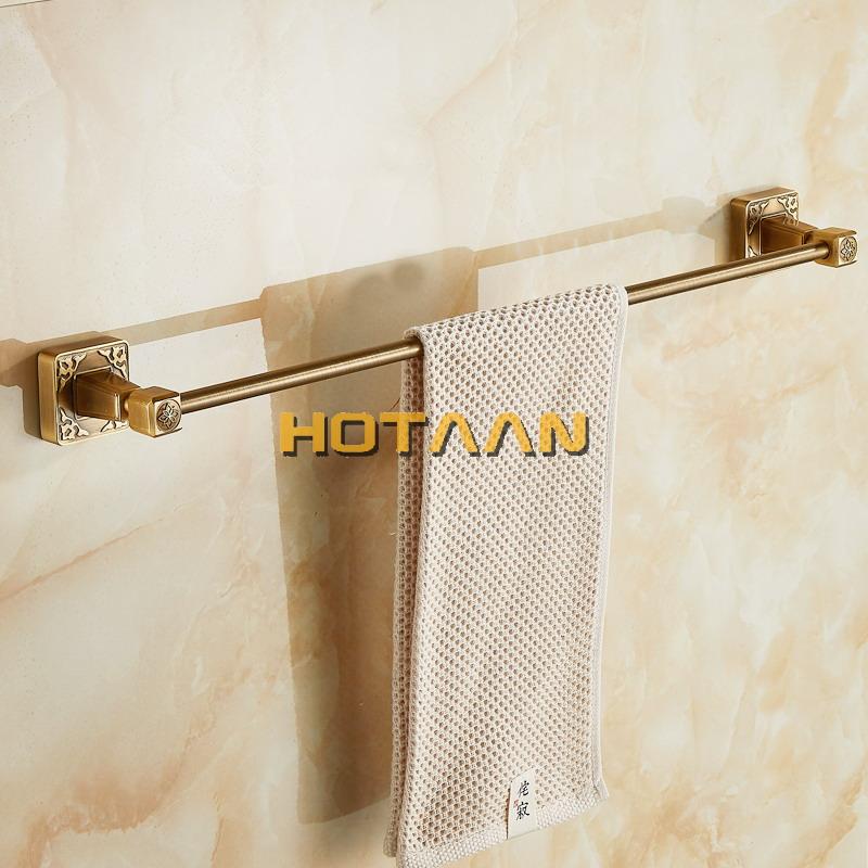 . (24",60cm)Single Towel Bar/Towel Holder,Solid Aluminium,Antique Brass Finish,Wall Mounted Bathroom accessories