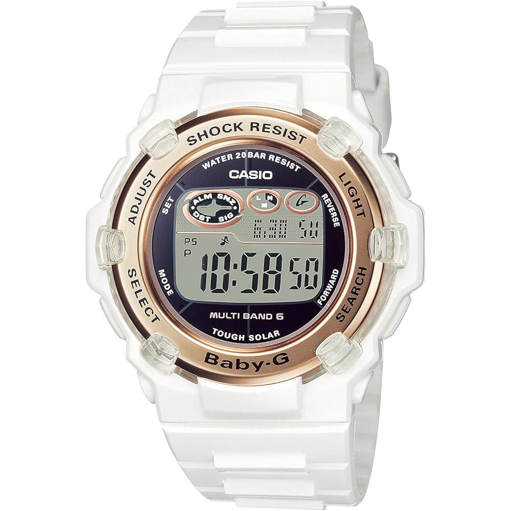 Casio Baby-G Solar Radio Wave Watch BGR-3003U-7AJF Women s White Super Illuminator