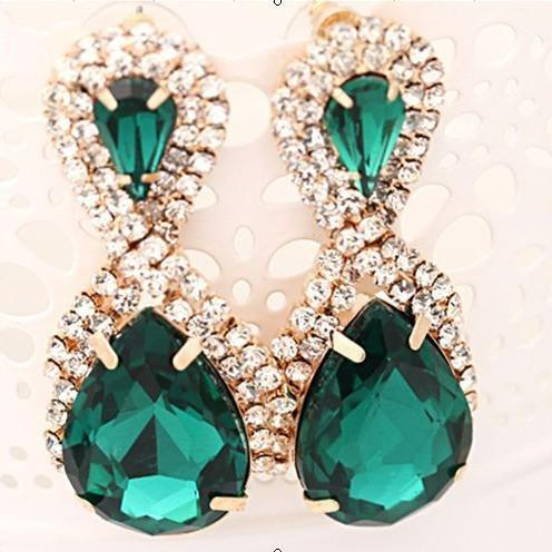 Korean Style Earrings 8-Word Autumn New Small Jewelry Ladies Stage Performance Earring Accessories E017