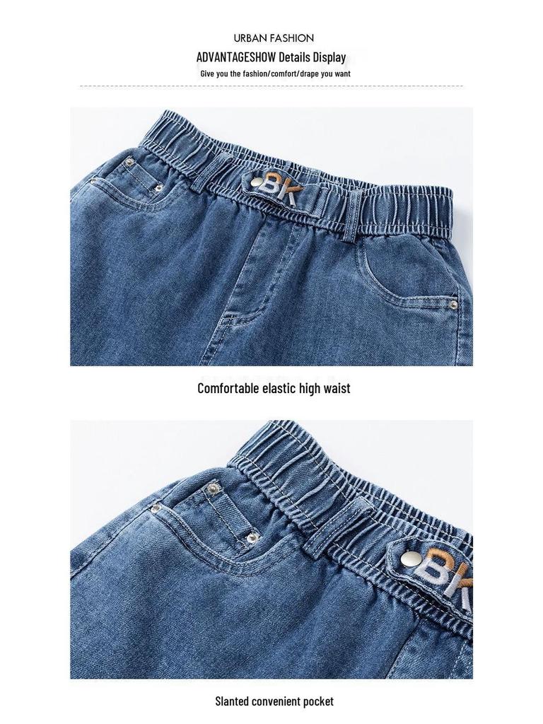 Women's High Waist Wide Leg Jeans - Spring/Autumn 2025 Collection - Slimming, Versatile, and Casual Loose Fit Trousers.