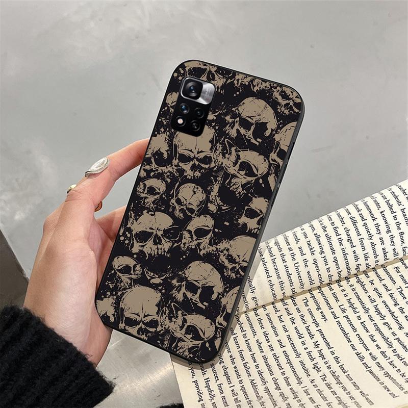 

Чохол для телефону Xiaomi Redmi Note 13 12 Pro 11 10 Pro 12S 11S 10S Redmi 10 13C 9C 10C Skull Case Redmi Note 10 Pro 4G