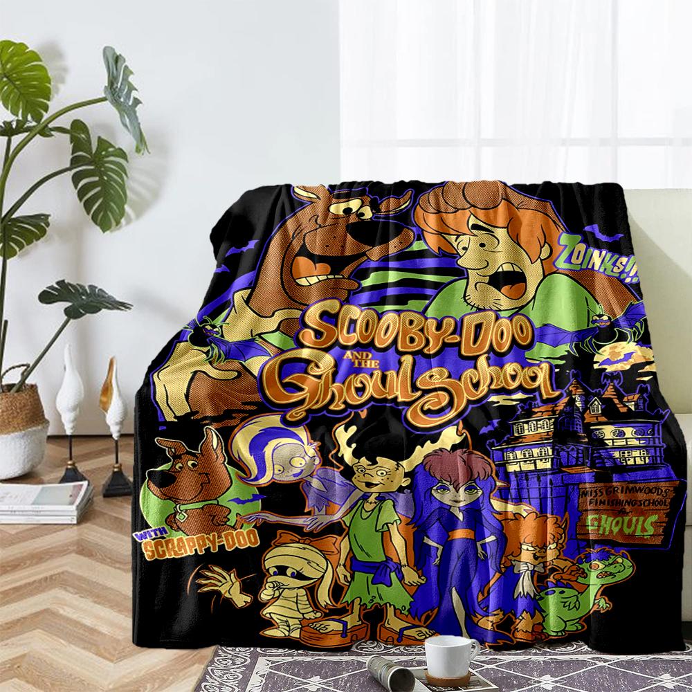 Scooby-Doo Theme Printed Blanket - Perfect for Couch, Bed, Travel & Outdoor Use | Machine Washable, Cozy & Durable.