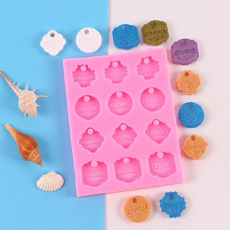 3D Month Label Shape Silicone Flexible Food Grade Mould Clay Resin Ceramics Candy Fondant Candy Chocolate Soap Mould