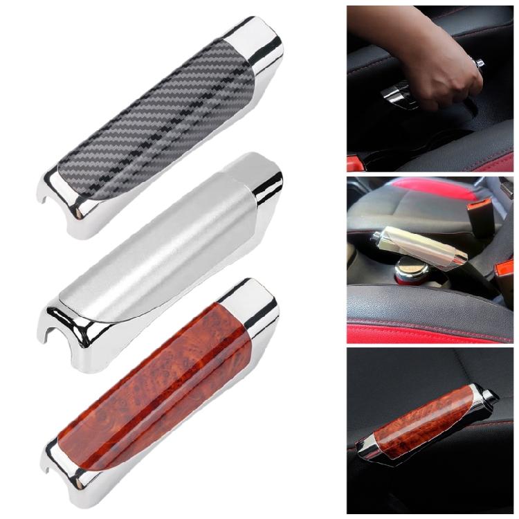 Car Hand Brake Sleeve Handle Cover Antislip Decoration Handbrake Protector Cover Carbon Fiber for Most Car Model