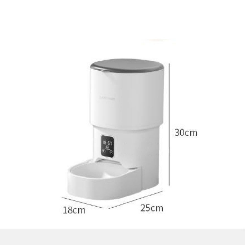New 4L Pet Intelligent Automatic Feeder WiFi 2 Styles Mobile Phone Remote White Cat Feeding Machine