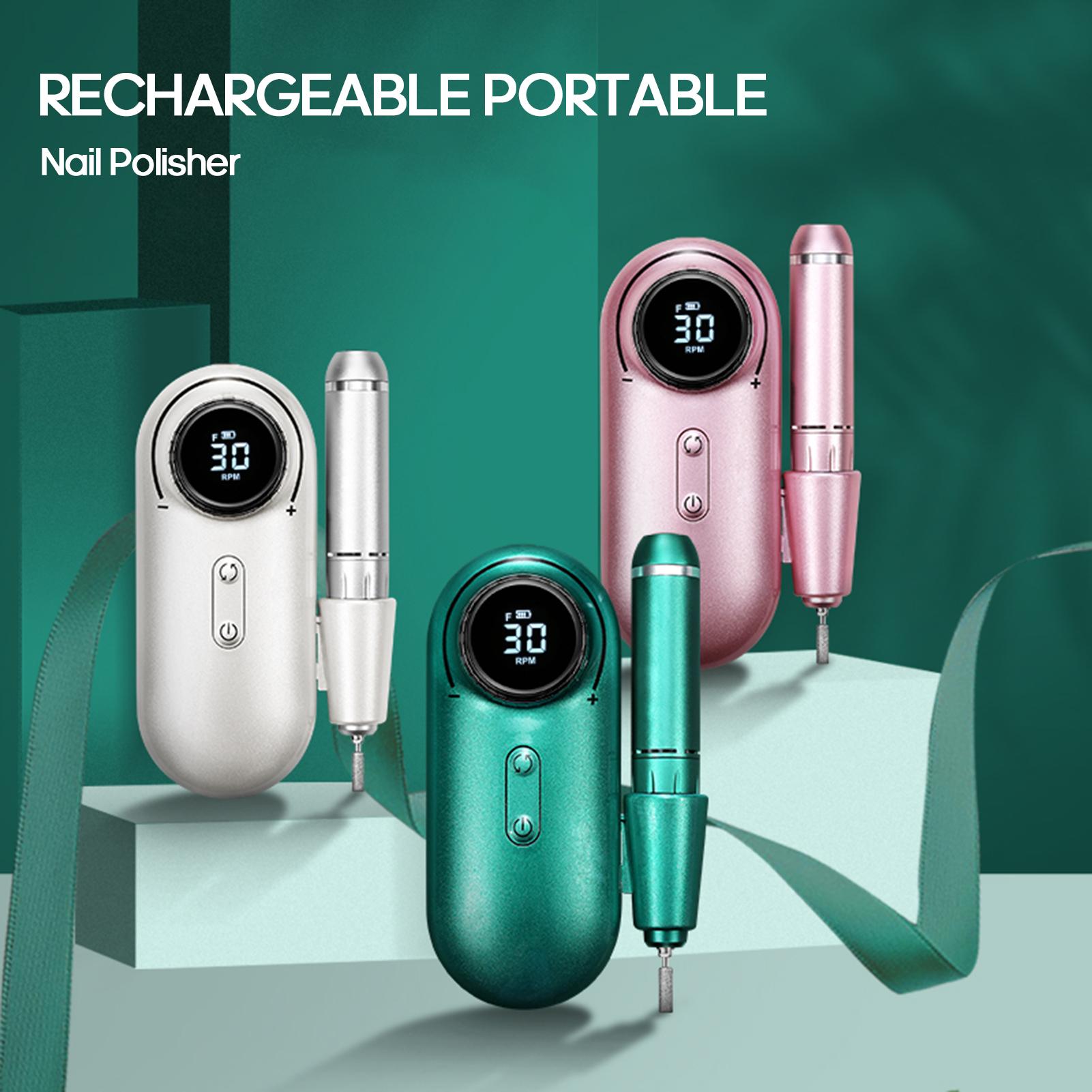 

Портативная дрель для ногтей, 30000 об/мин, регулируемая скорость вращения, электрический маникюрный инструмент для ногтей