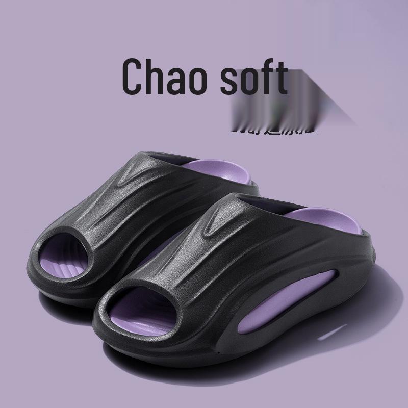 

2024 Unisex Non-Slip EVA Sports Slippers for Outdoor & Beach Size 42-43 фиолетовый/чёрный