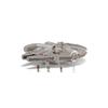 Star Wars Micro Galaxy Squadrons Assault Class Millennium Falcon - 7-inch Vehicle with 1-inch Han Solo, Chewbacca, Princess Leia, and Obi-Wan Kenobi M