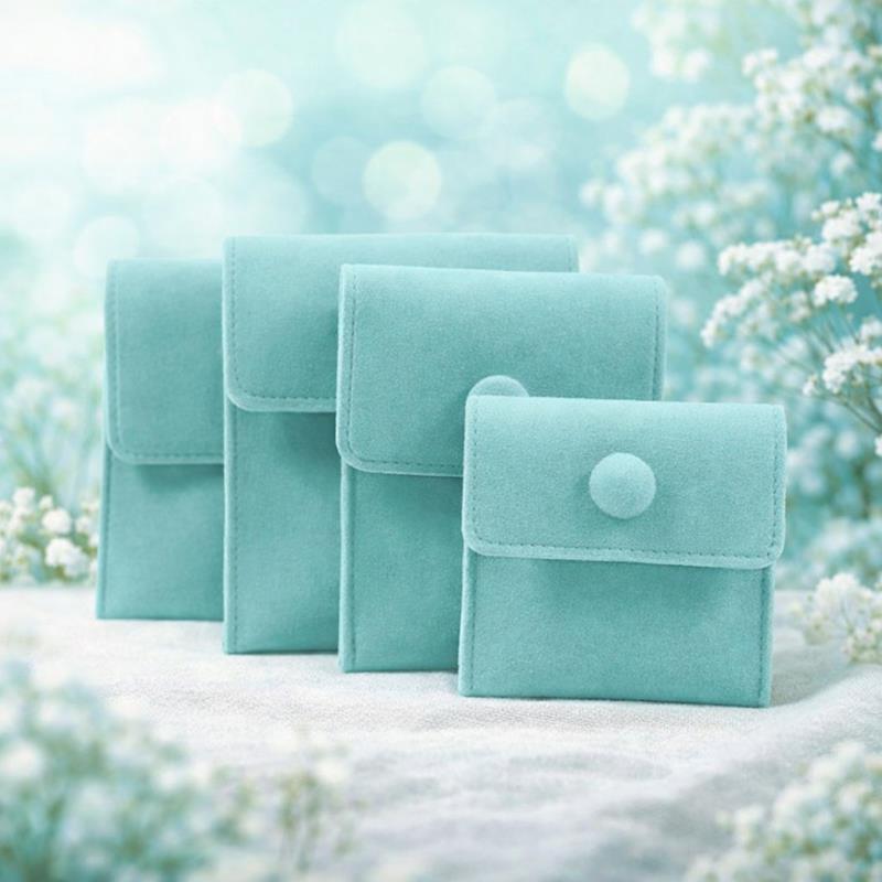 1pcs Jewellery Pouch Packaging Bag Soft Velvet Gift Bracelet Necklace Earrings Rings Storeage Custom Logo