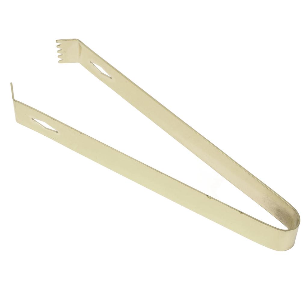 Cocktail Tong Thickened Rhombus Stainless Steel Food Ice Sugar Cube Tong for Bar Gold Plating