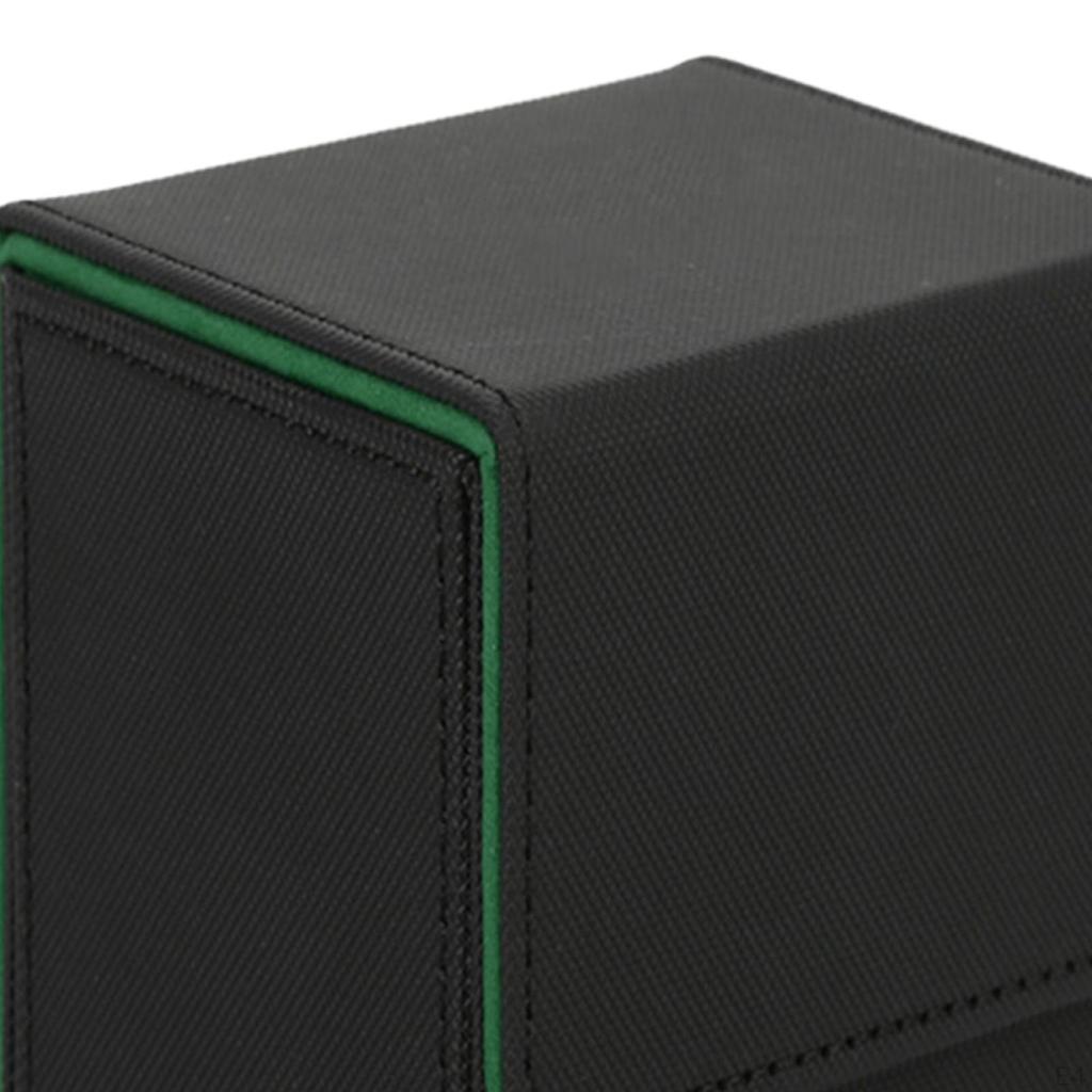 Card Deck Box Large Gathering PU Leather with Dividers Storage