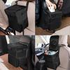Collapsible Car Trash Can with Lid Car Garbage Bin Leakproof Car Trash Bag  Car Use