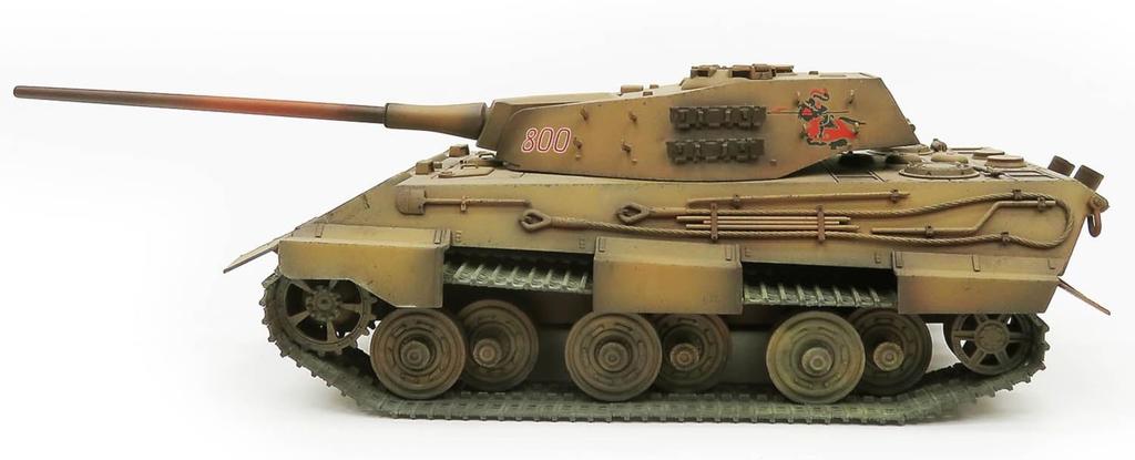 Rocket Models 1/35 Měřítko Německá věž E-50 Typ F „Panther Fang“ s nočním viděním a kovovým kanónem, Plastikový model kit 47028SP