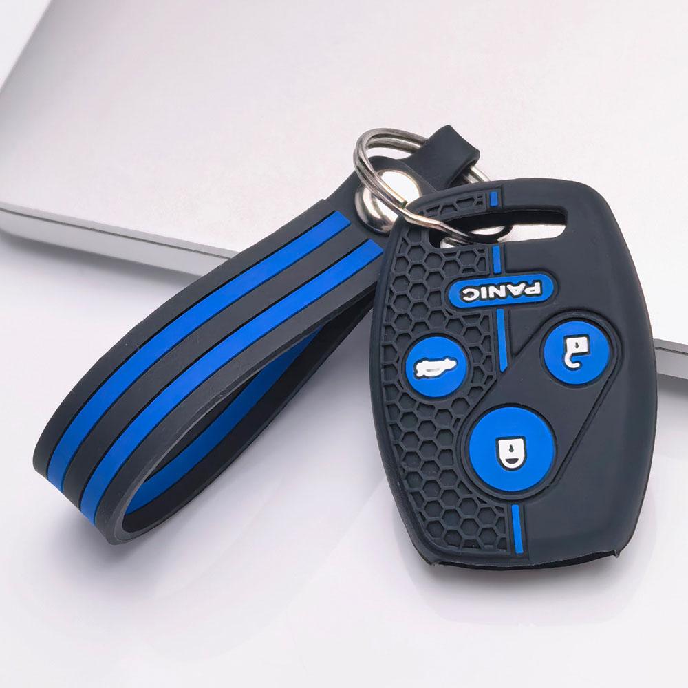 Silicone Car Key Cover keychain for Honda Civic Accord CR-V Fit Jazz HR-V Vezel City Civic Accord CR-V Fit Jazz HR-V Vezel City Hybrid