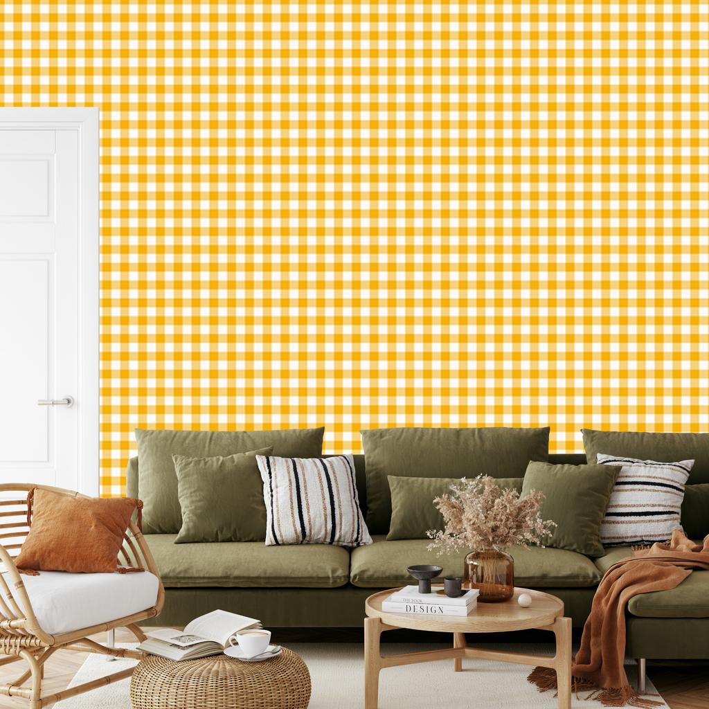 Cream and gold fabric pattern wallpaper for living room and bedroom 50x1000