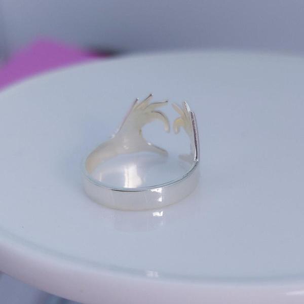 Creative Design Finger Heart Open Rings for Women Daily Casual Personality Rings Jewelry