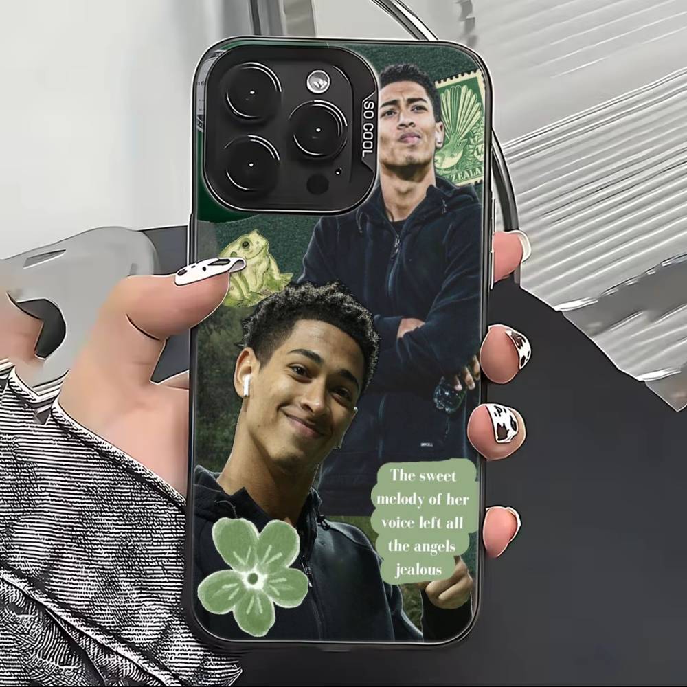 J-Jude F-Football Bellinghams Phone Case For iPhone 17,16,15,14,13,12,11 Plus,Pro Max,XS,Colorful Silver Black Cover