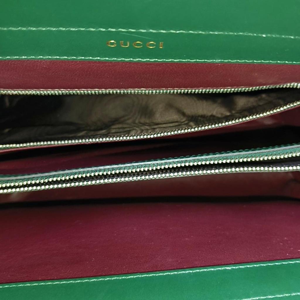 [Pre-Owned] Zumi Double G Buckle Leather Large Capacity Shoulder Crossbody Tote Bag Medium - Very Good #KV32HG