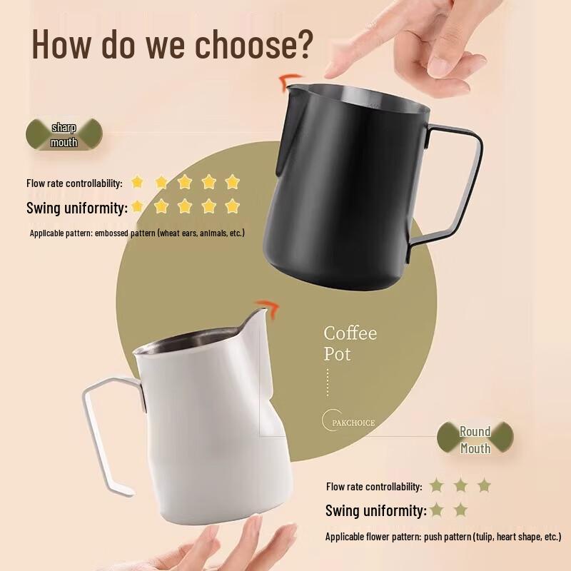 TEOTM 304 Stainless Steel Latte Art Pitcher