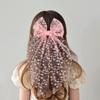 Vintage Lace Bow Hairpin Flower Embroidery Kids Hair Accessories New Princess Style Hair Clip  Gift