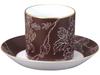 Okura Touen [Okura Touen x Chiso] Silent Garden Cup & Saucer, Coffee/Tea, Approx. 170cc, Made in Japan, 85C/C307