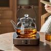 YIHUTEA Minimalist Glass Tea Set with Electric Ceramic Stove