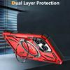 For iPhone 16 Pro Max Kickstand Case TPU+PC Magnetic Phone Cover