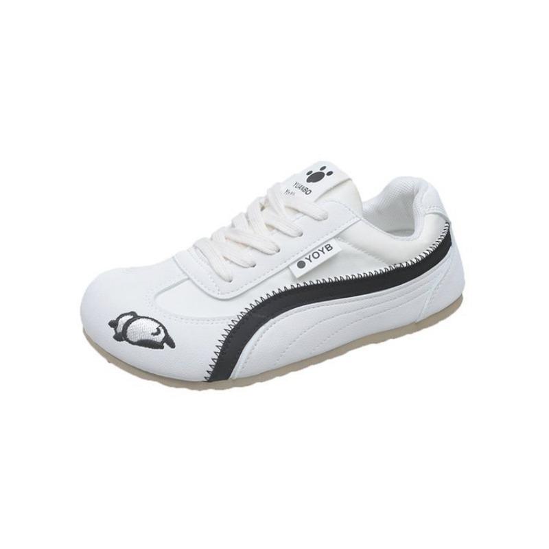 Candy Color Flat Bottom Round Head Sports Shoes Autumn New Fashion Versatile Casual Women's Shoes