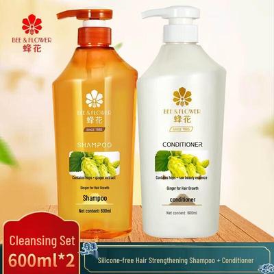 Conjunto Shampoo e Condicionador Fortalecedor para Cabelos de Gengibre Bee Flower